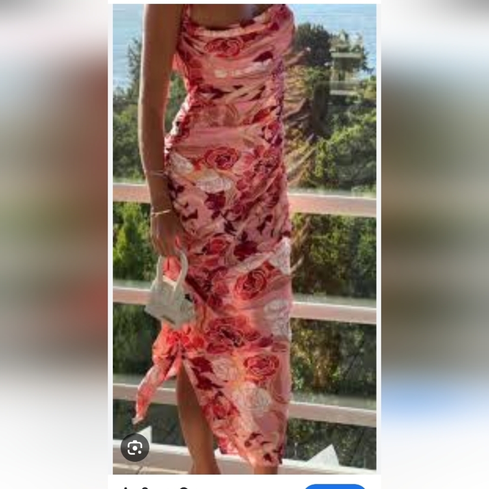 Floral Pink Maxi Dress